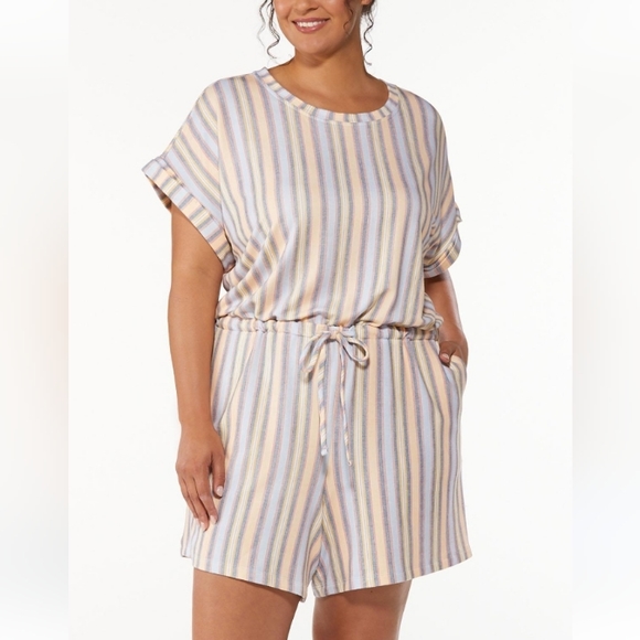 Cato Pants - #37 NWT Cato 22/24W Plus Size Striped Romper